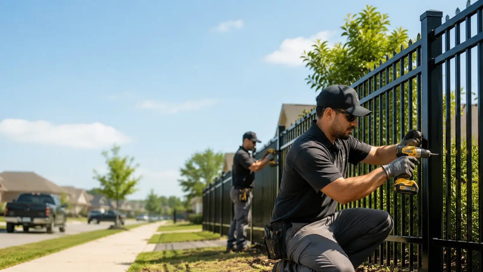 Metal Fence Installation in Priddy, TX